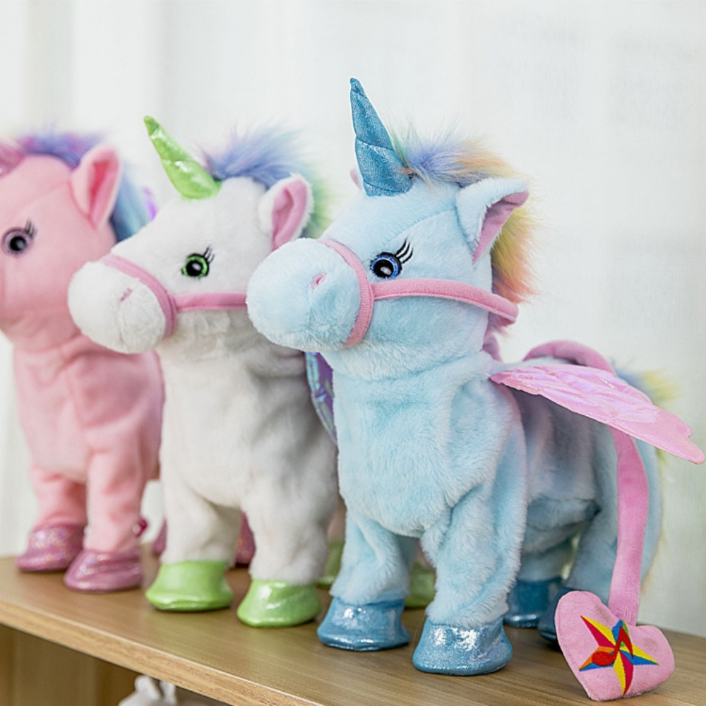 Electronic & Musical Walking Stuffed Unicorn Plushie Toys-Octopus Mood Toy