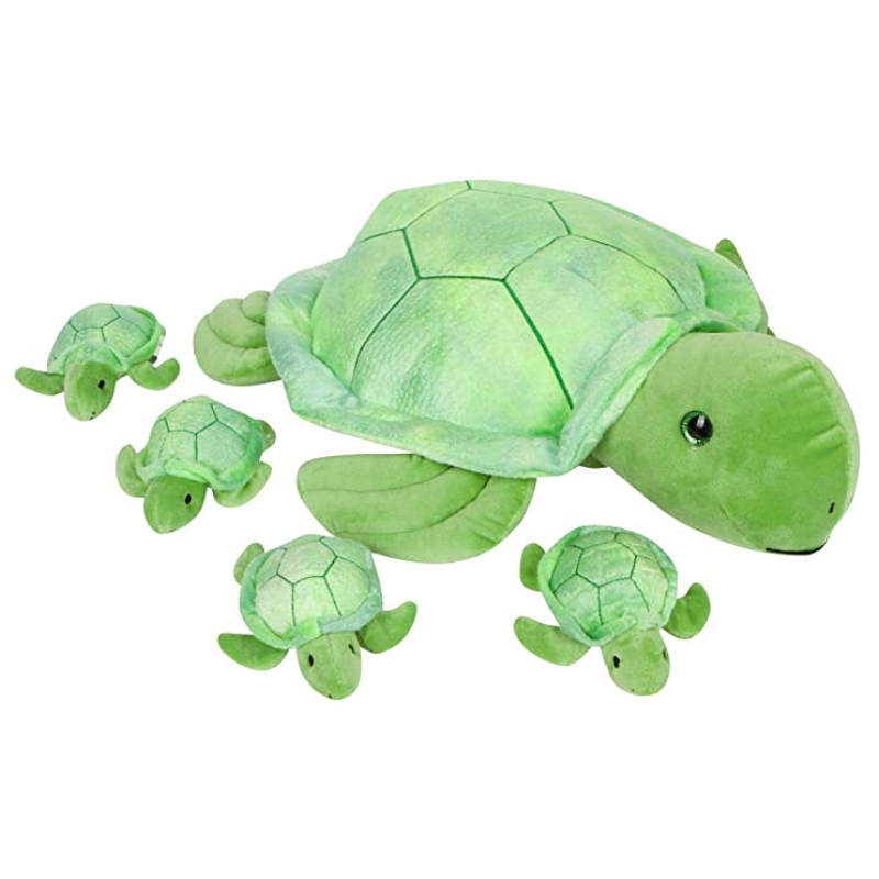 Turtles Snuggable Mommy Turtles Set Of 5 Gift For Children - Octopus Mood Toy