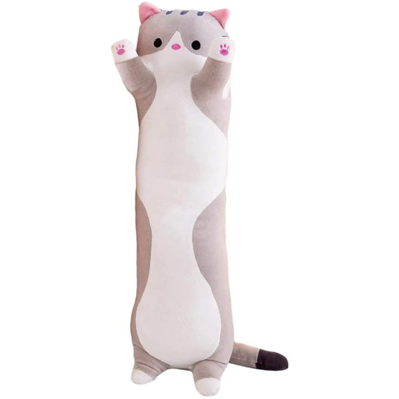 Cat Plush Long Throw Pillow-Octopus Mood Toy