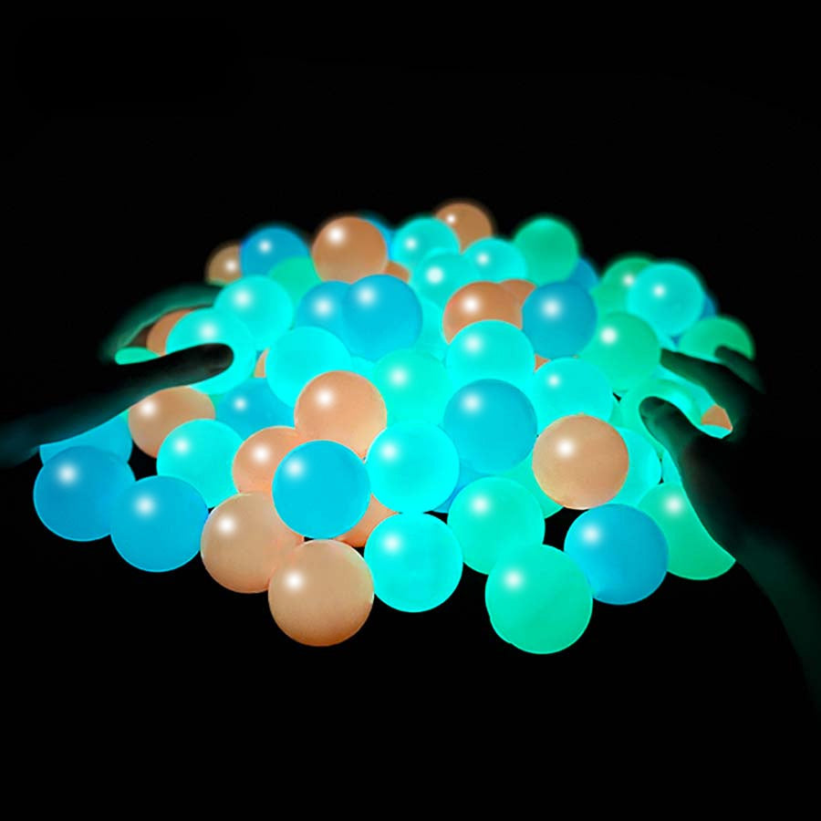 Glow In The Dark Bouncing Balls - Octopus Mood Toy