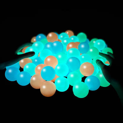 Glow In The Dark Bouncing Balls - Octopus Mood Toy