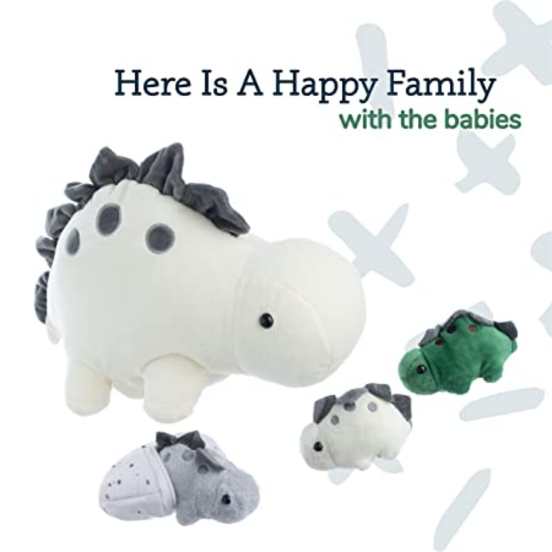 Stegosaurus Snuggable Mommy Dinosaur Set Of 5 Gift For Children-Octopus Mood Toy