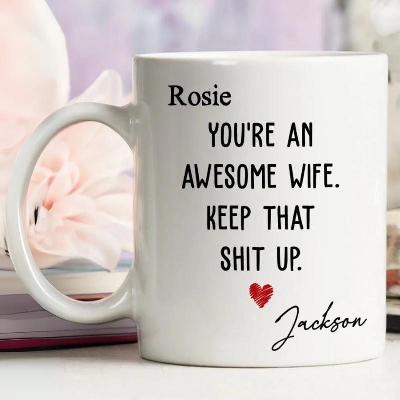 Personalized Name Mug With Message - Octopus Mood Toy