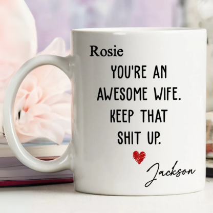 Personalized Name Mug With Message - Octopus Mood Toy