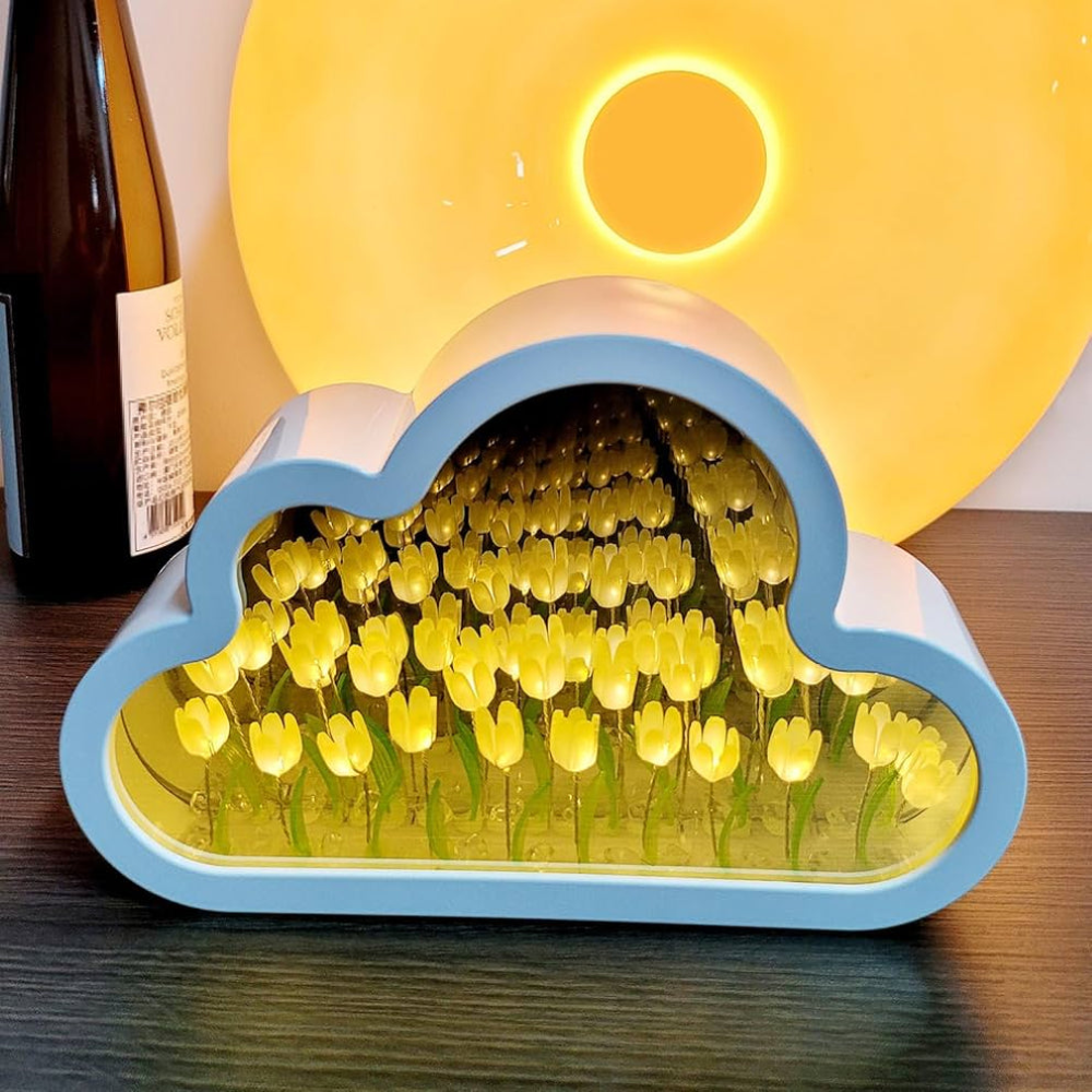 Cloud Shaped Tulip Night Light-Octopus Mood Toy