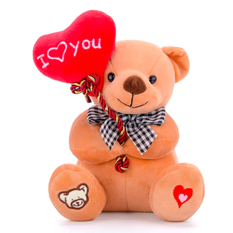 Stuffed Teddy Bear Animal with I Love You Plush Toy-Octopus Mood Toy