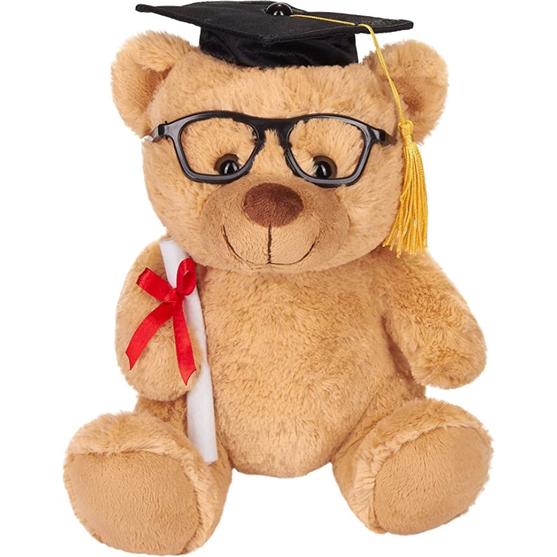 Graduation Teddy Bear Plush Animal - Octopus Mood Toy