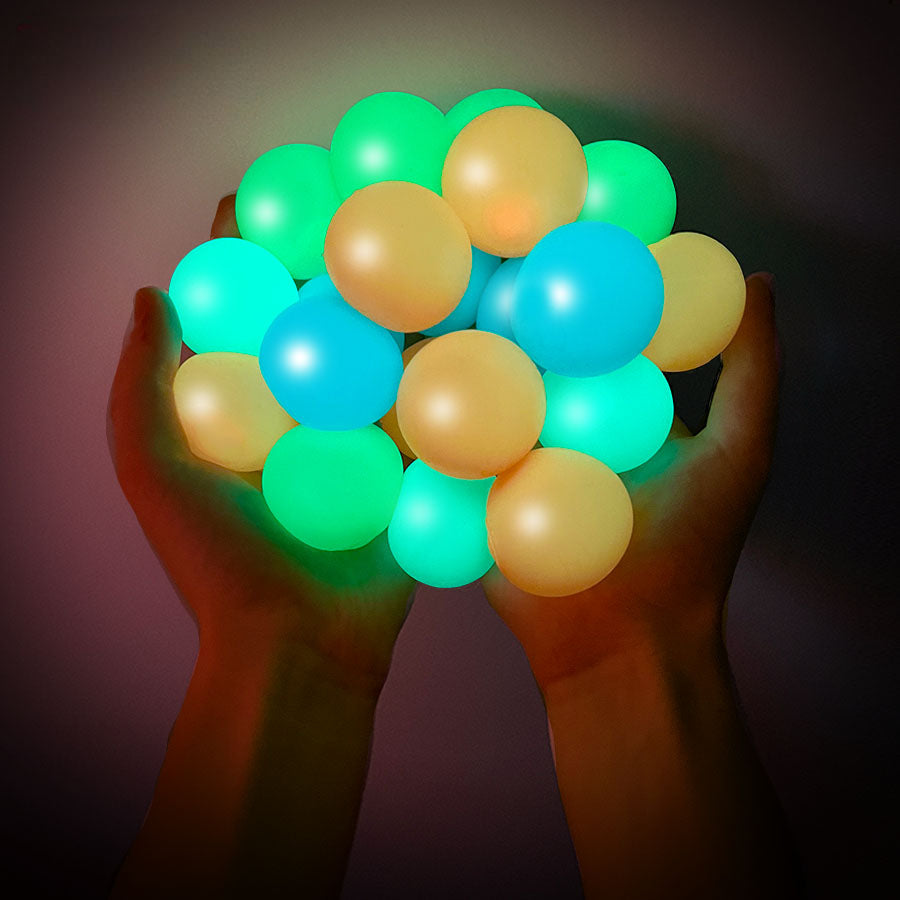 Glow In The Dark Bouncing Balls-Octopus Mood Toy