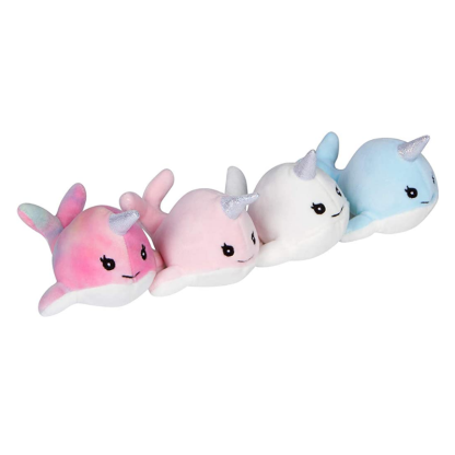 Narwhal Snuggable Mommy Narwhal Baby Set Of 5 Gift For Children - Octopus Mood Toy