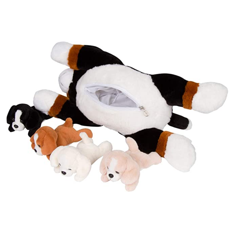 Bernese Snuggable Mommy Puppy Set Of 5 Gift For Children-Octopus Mood Toy