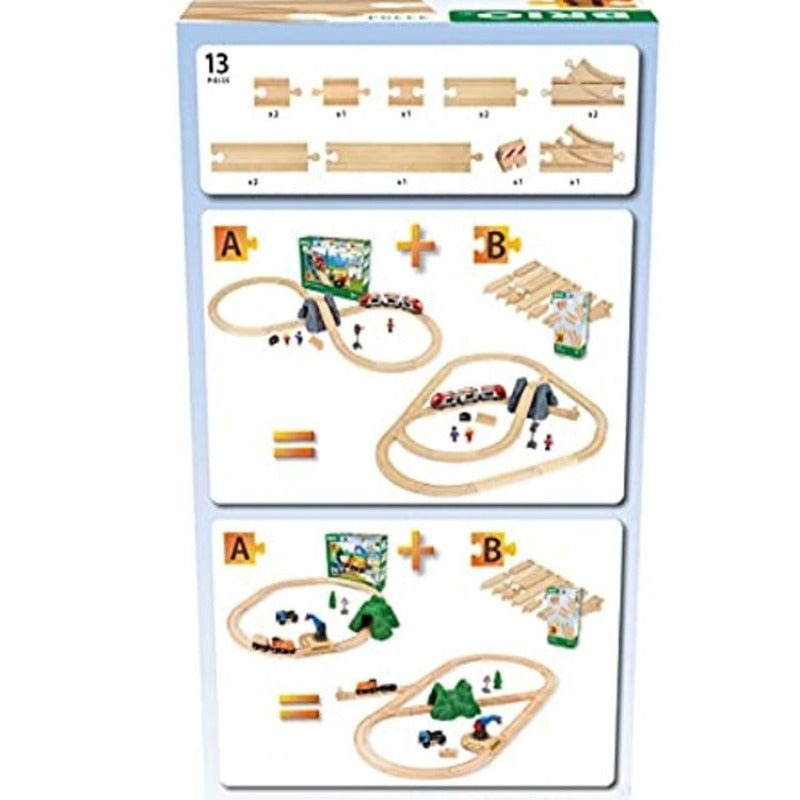 Wooden Train Track Pack-Octopus Mood Toy