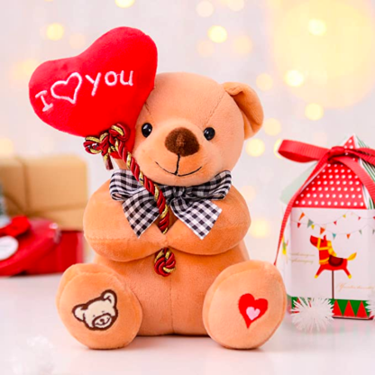 Stuffed Teddy Bear Animal with I Love You Plush Toy-Octopus Mood Toy