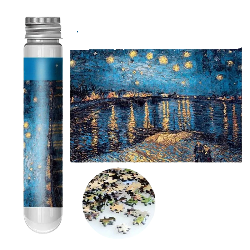 Famous Painting Mini Puzzle Set In Tube - Octopus Mood Toy