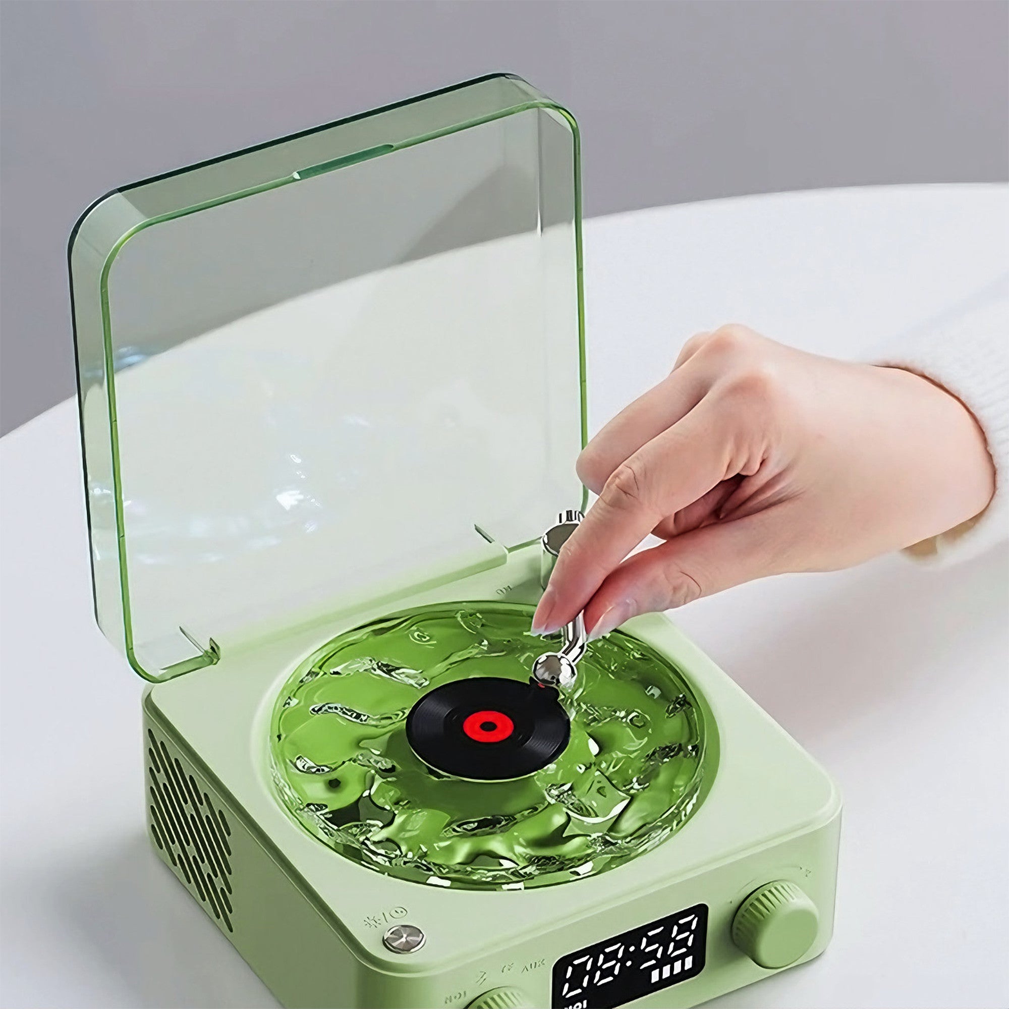 Vintage Wave Bluetooth Speaker With LED Display-Octopus Mood Toy