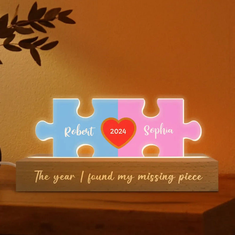 Custom Name Puzzle LED Night Light - Octopus Mood Toy