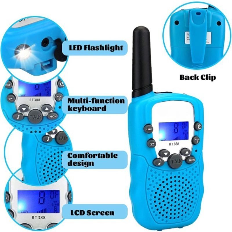 Kids Walkie-Talkie With Flashlight - Octopus Mood Toy
