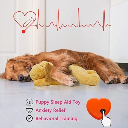 Dog Heartbeat Toy for Anxiety Relief | Soft Plush Toy For Pets Behavioural Training | Heartbeat Toy for Cats & Dogs - Octopus Mood Toy