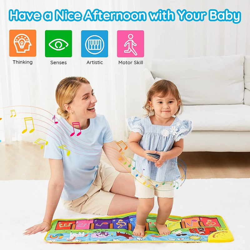Musical Floor Piano Keyboard For Toddlers - Octopus Mood Toy