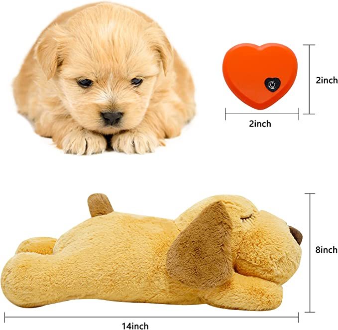 Dog Heartbeat Toy for Anxiety Relief | Soft Plush Toy For Pets Behavioural Training | Heartbeat Toy for Cats & Dogs - Octopus Mood Toy