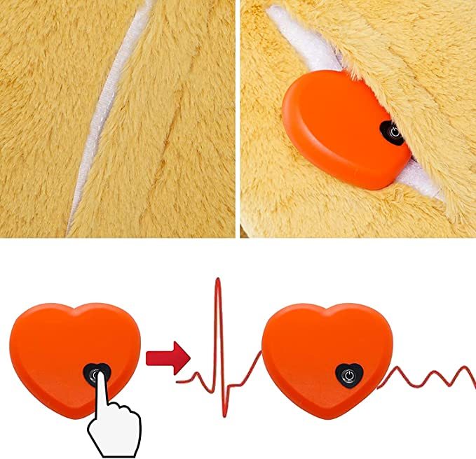 Dog Heartbeat Toy for Anxiety Relief | Soft Plush Toy For Pets Behavioural Training | Heartbeat Toy for Cats & Dogs - Octopus Mood Toy