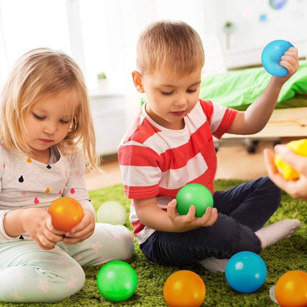 8 Pieces Glowing Sticky Balls-Octopus Mood Toy