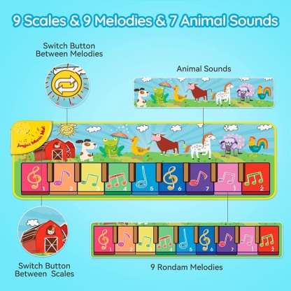 Musical Floor Piano Keyboard For Toddlers - Octopus Mood Toy