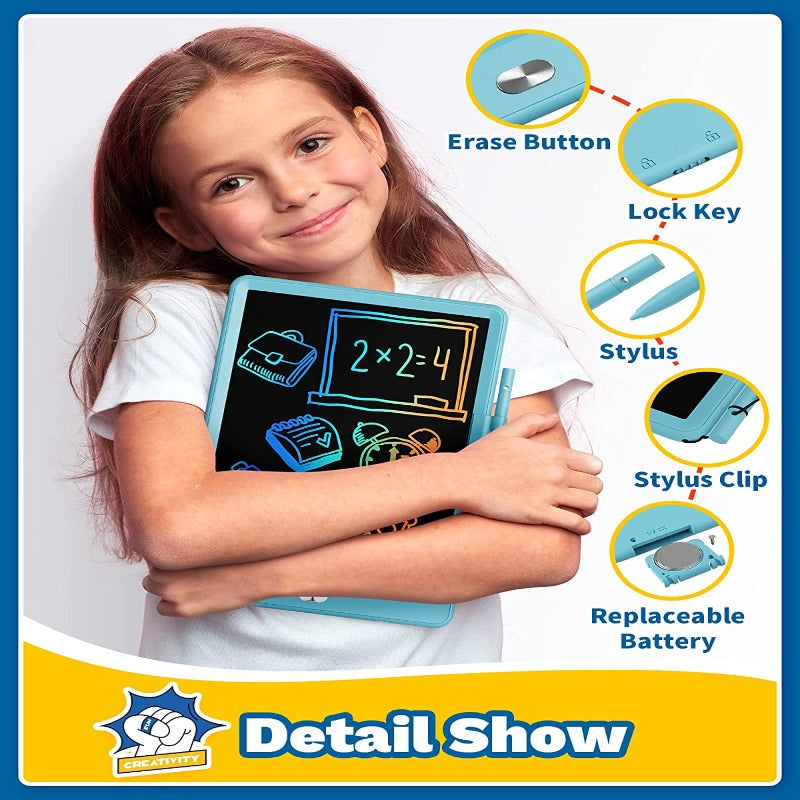 LCD Writing Tablet Colorful Drawing Pad For Kids-Octopus Mood Toy