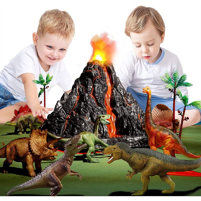 Dinosaur Toys With Activity Play Mat & Trees - Octopus Mood Toy