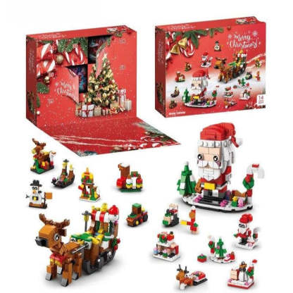 Christmas Countdown Building Blocks Gift Set-Octopus Mood Toy