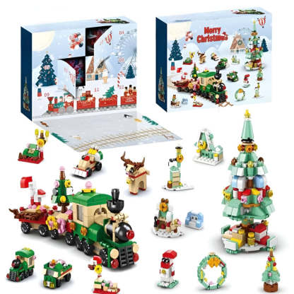 Christmas Countdown Building Blocks Gift Set-Octopus Mood Toy
