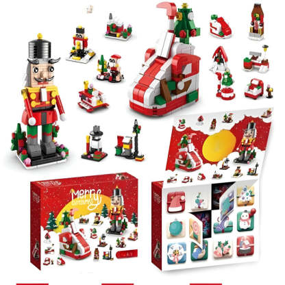 Christmas Countdown Building Blocks Gift Set-Octopus Mood Toy