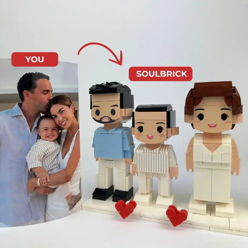 Custom Brick Figure With Photo Creative Personalized Gift-Octopus Mood Toy