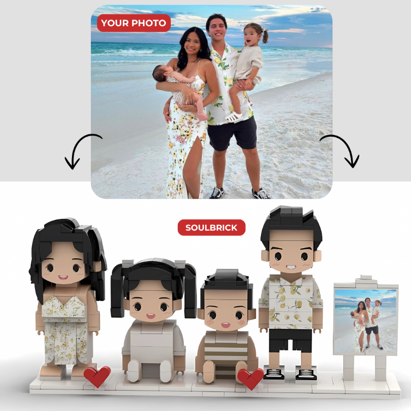 Custom Brick Figure With Photo Creative Personalized Gift-Octopus Mood Toy