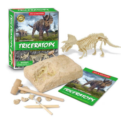 Dinosaur Digging Fossil Kit | Educational Toy For Kids | Dig Up Dinosaurs Skeleton Set - Octopus Mood Toy