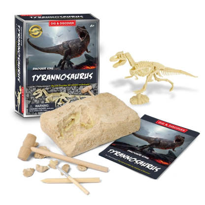 Dinosaur Digging Fossil Kit | Educational Toy For Kids | Dig Up Dinosaurs Skeleton Set - Octopus Mood Toy