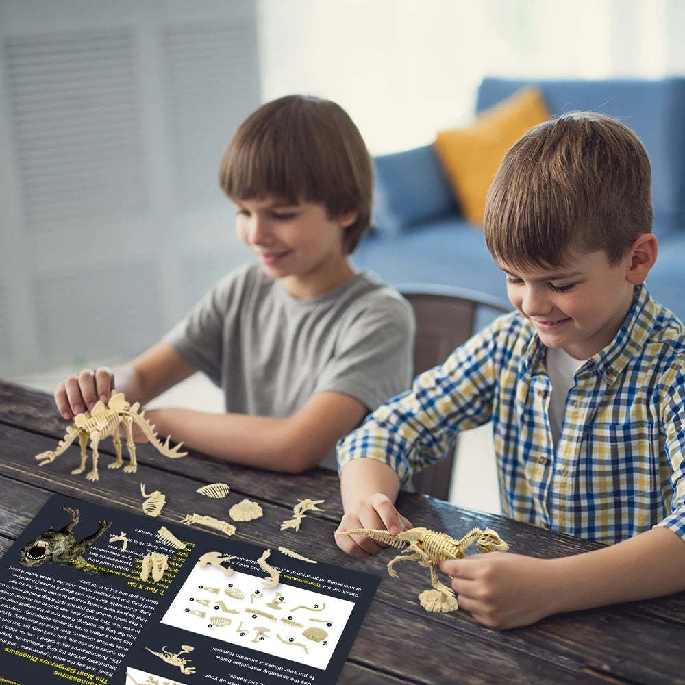 Dinosaur Digging Fossil Kit | Educational Toy For Kids | Dig Up Dinosaurs Skeleton Set - Octopus Mood Toy