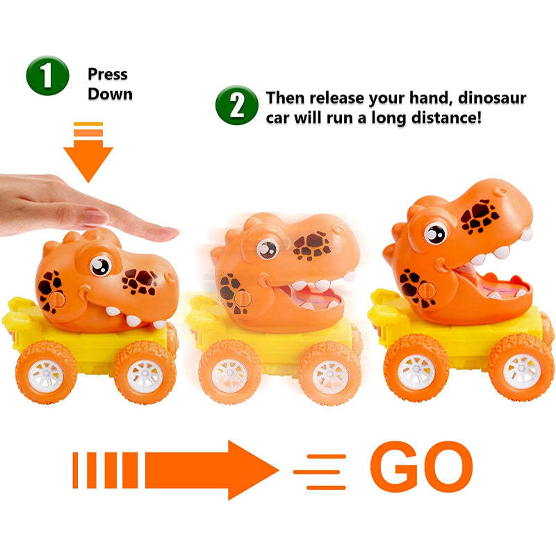 Dino Cars Toys With Flashing Lights & Roar Music - Octopus Mood Toy