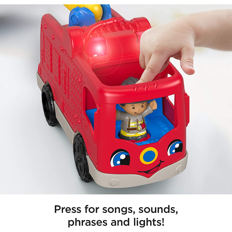 Little People Fire Truck Toy With Lights Sounds-Octopus Mood Toy
