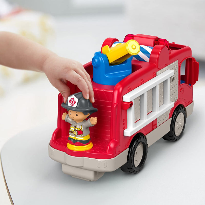 Little People Fire Truck Toy With Lights Sounds-Octopus Mood Toy