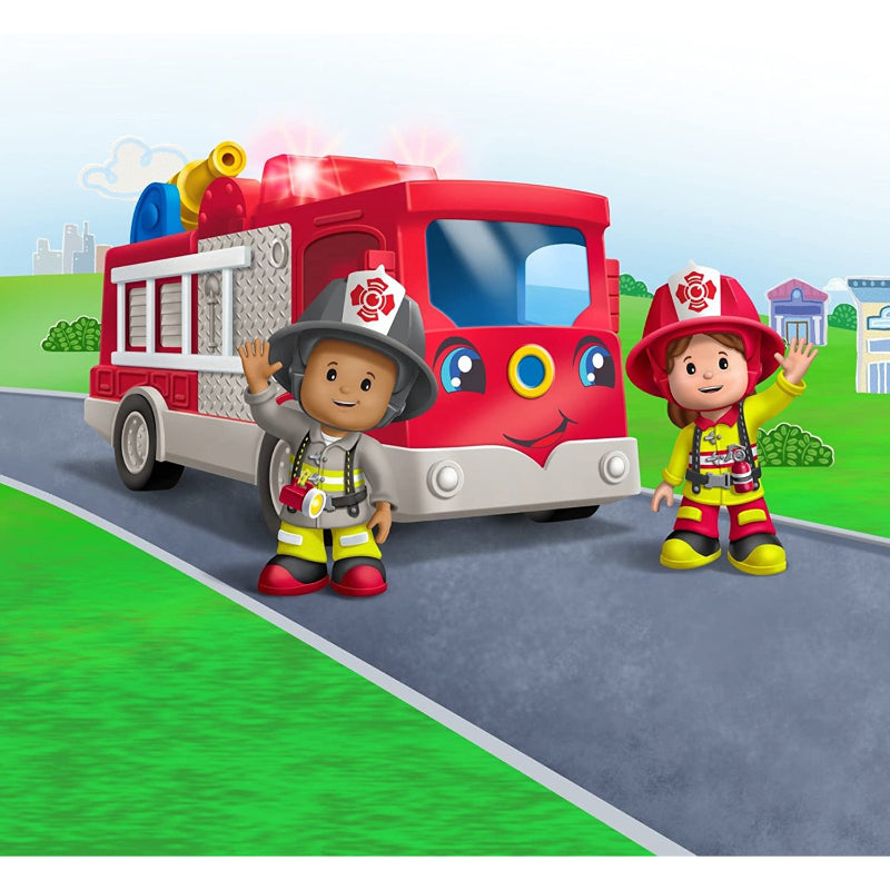 Little People Fire Truck Toy With Lights Sounds-Octopus Mood Toy