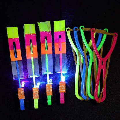Medium Flying Arrow Slingshot LED Whistle Toy - Octopus Mood Toy