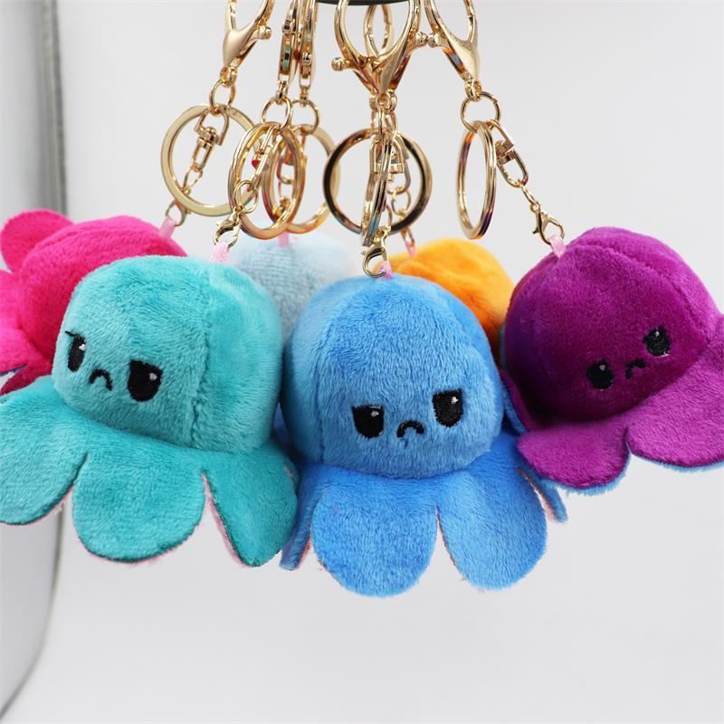 Reversible Octopus Keychain - Octopus Mood Toy