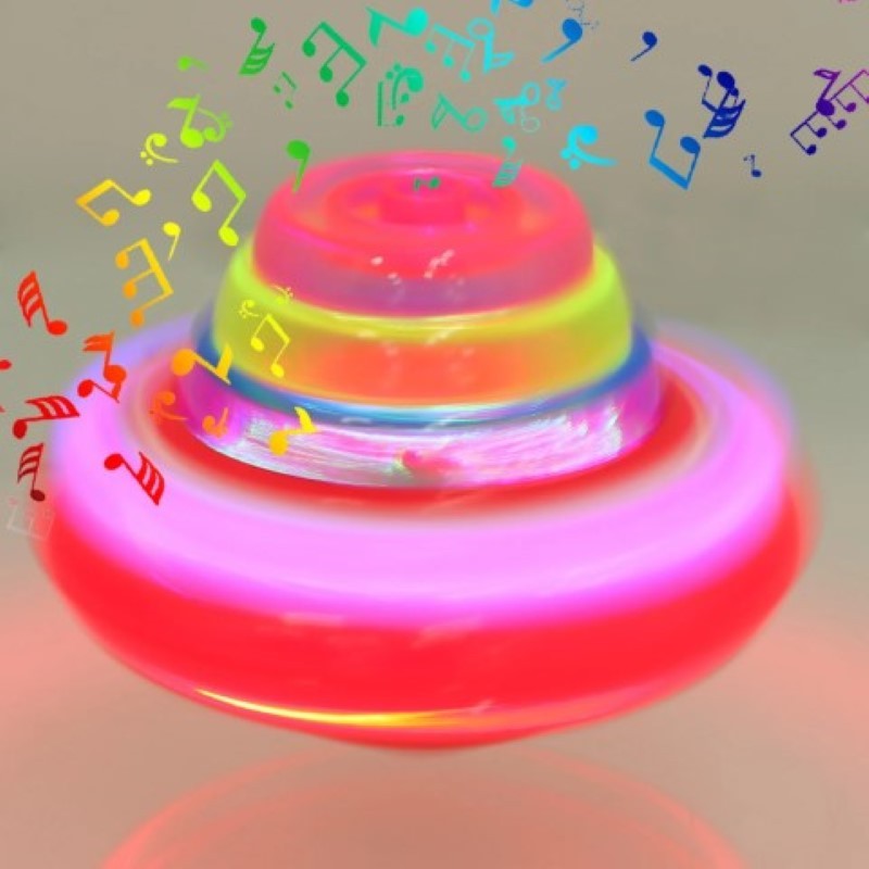 Light Up Flashing Music Spinning Tops-Octopus Mood Toy