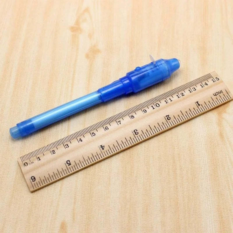 4 Pieces Luminous UV Light Pens For Secret Writing-Octopus Mood Toy