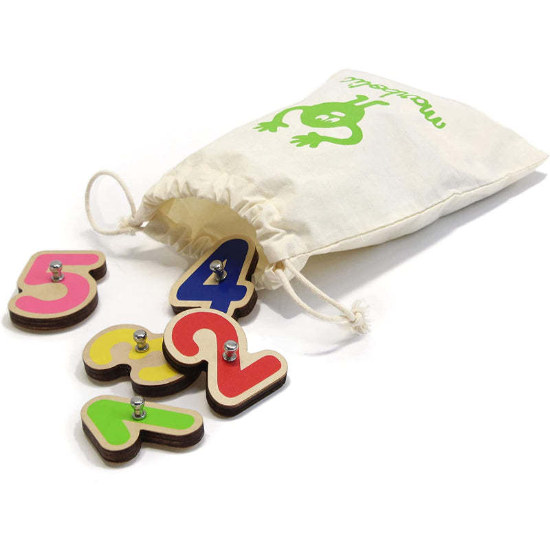 Interactive Wooden Numbers And Letters Set - Octopus Mood Toy