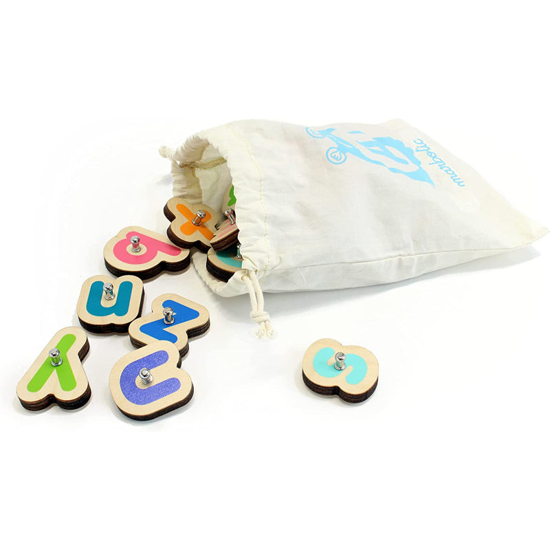 Interactive Wooden Numbers And Letters Set - Octopus Mood Toy