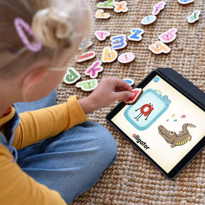Interactive Wooden Numbers And Letters Set - Octopus Mood Toy