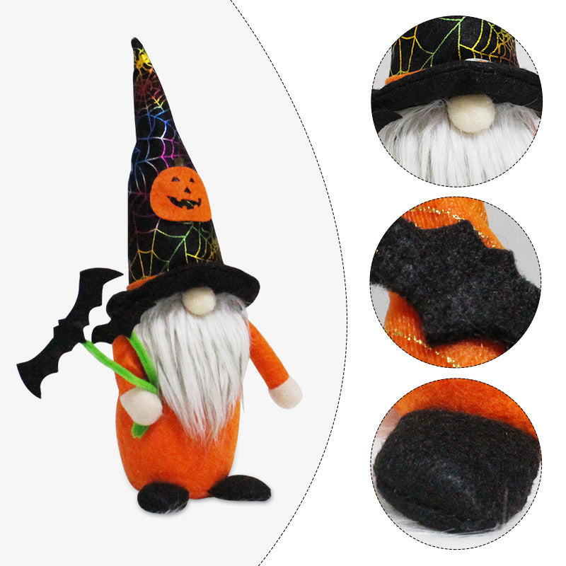 Halloween Ghost Witch Dwarf Doll Toy-Octopus Mood Toy