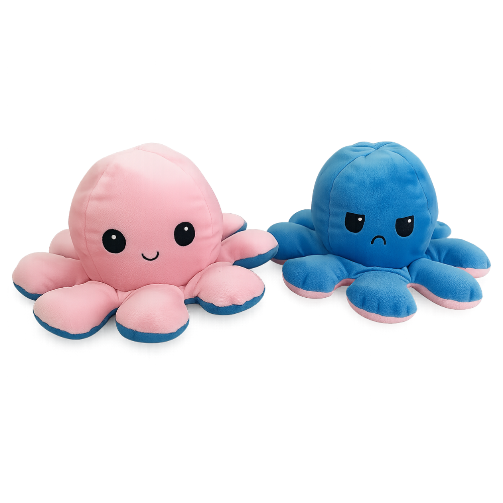 Reversible Octopus Plush Toy-Octopus Mood Toy