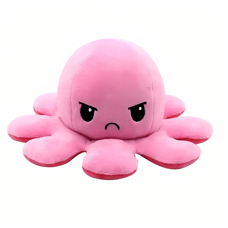 Pink Reversible Octopus Toy